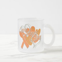 Kidney Cancer Love Hope Cure Mugs