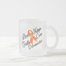 Kidney Cancer Love Hope Determination Coffee Mugs