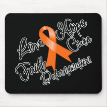 Kidney Cancer Love Hope Determination Mousepad