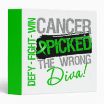 Kidney Cancer Picked The Wrong Diva (Green) Binder