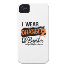 Kidney Cancer Ribbon Brother iPhone 4 Cover