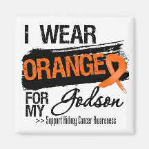 Kidney Cancer Ribbon Godson Magnet