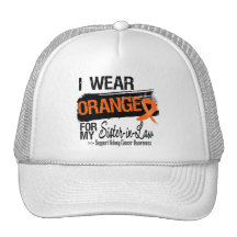 Kidney Cancer Ribbon Sister-in-Law Trucker Hat