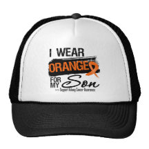 Kidney Cancer Ribbon Son Mesh Hats