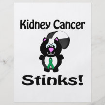 Kidney Cancer Stinks Skunk Awareness Design Flyers