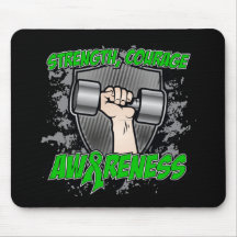 Kidney Cancer Strength Courage Men Mouse Pad