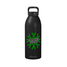Kidney Cancer Sucks (Green) Water Bottles