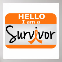 Kidney Cancer Survivor 24.png Posters