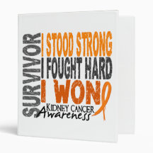 Kidney Cancer Survivor 4 3 Ring Binder
