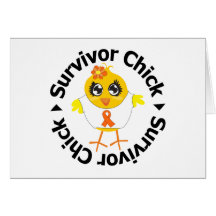 Kidney Cancer Survivor Chick Greeting Card