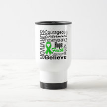 Kidney Cancer Survivor Collage Green Mug