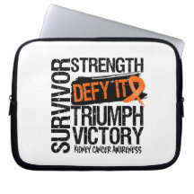 Kidney Cancer Survivor Defy It Laptop Computer Sleeves