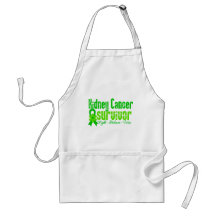 Kidney Cancer Survivor Flower Ribbon Apron
