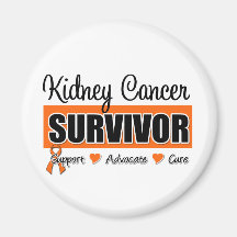 Kidney Cancer Survivor Fridge Magnet
