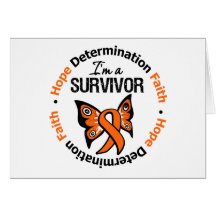 Kidney Cancer Survivor Hope Determination Faith Card