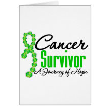 Kidney Cancer Survivor Journey Green Ribbon Card