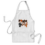 Kidney Cancer v2 Fight Like A Girl Silhouette Aprons