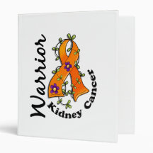 Kidney Cancer Warrior 15 Vinyl Binders