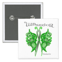 Kidney Cancer Warrior Celtic Butterfly Pinback Button