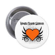 Kidney Cancer Warrior Heart Pin