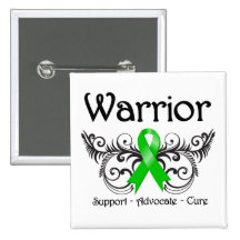 Kidney Cancer Warrior Scroll Pins