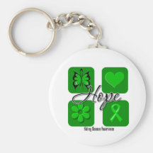 Kidney Disease Hope Love Inspire Awareness Key Chains