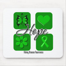 Kidney Disease Hope Love Inspire Awareness Mouse Mat