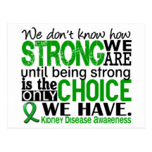 Kidney Disease How Strong We Are Postcards