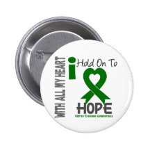 Kidney Disease I Hold On To Hope Pinback Buttons