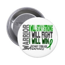 Kidney Disease Warrior Button