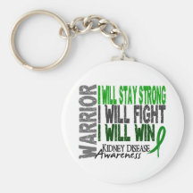 Kidney Disease Warrior Keychain
