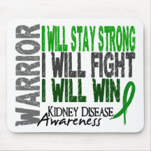 Kidney Disease Warrior Mousepads