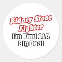 Kidney Stone Fighter...Big Deal Stickers