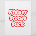 Kidney Stones Suck Full Colour Flyer