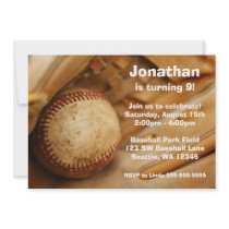 Kids Baseball Birthday Party Invitations