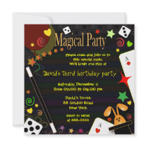 Kids birthday invitation 043 Magical Party