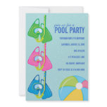 Kids' Birthday Pool Party Invitations