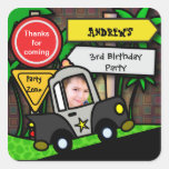Kids Birthday Sticker: Police