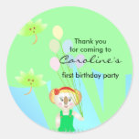kids Birthday Thank You Stickers: Koala