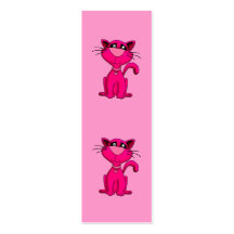 Kid's Bookmark Girls Pussy Cats Business Card Template