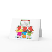 Kids Christmas Calendar Greeting Cards