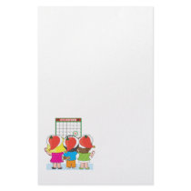 Kids Christmas Calendar Customized Stationery