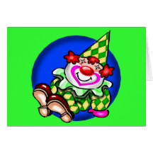 Kids Circus Clown T Shirts and Gifts Greeting Card