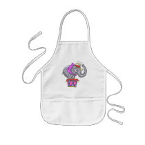 Kids Circus Elephant T Shirts and Gifts Apron