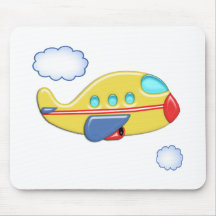 Kid's Colorful Airplane Mousepad