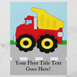 Kids Construction Dumptruck Full Color Flyer