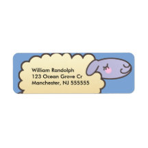 Kids Cute Sheep Return Address Labels