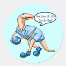 Kids Dinosaur T-shirts and Kids Dinosaur Gifts Round Sticker