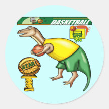 Kids Dinosaur T-shirts and Kids Dinosaur Gifts Round Sticker