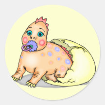 Kids Dinosaur T-shirts and Kids Dinosaur Gifts Round Sticker